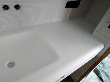 JIJ Solid Surface lavabo termoformado moderno
