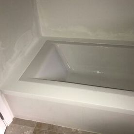 JIJ Solid Surface bañera en el baño